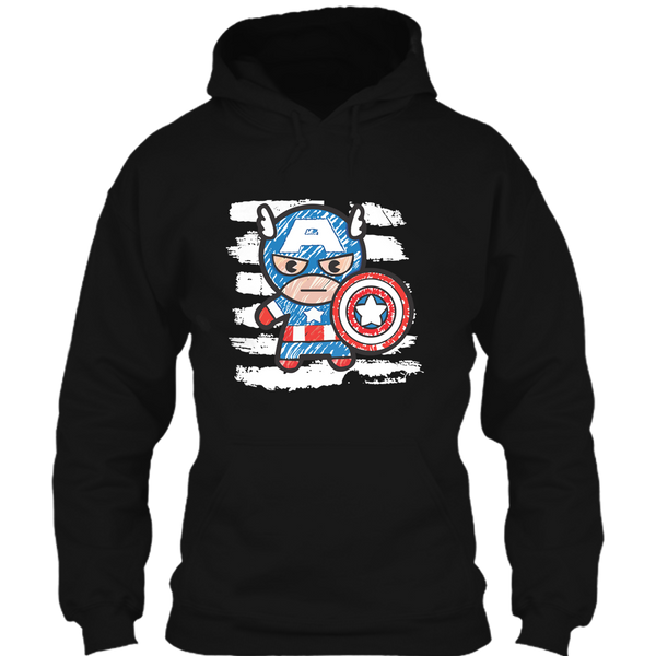 A black t-shirt with the shopify logo