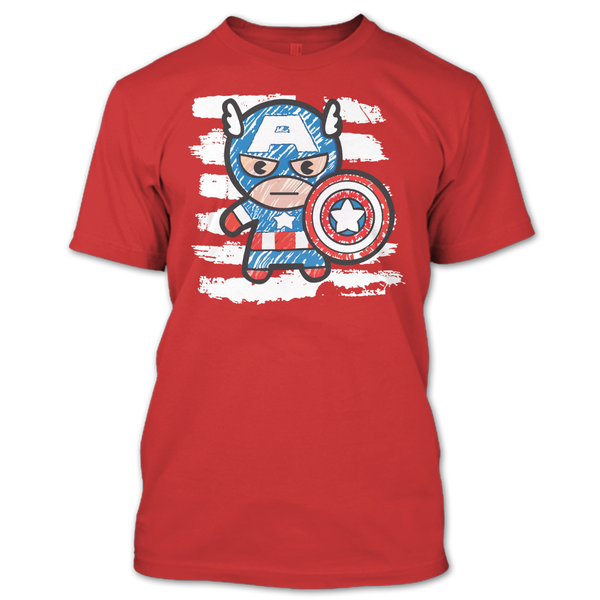 A black t-shirt with the shopify logo