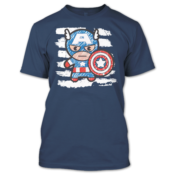 A black t-shirt with the shopify logo