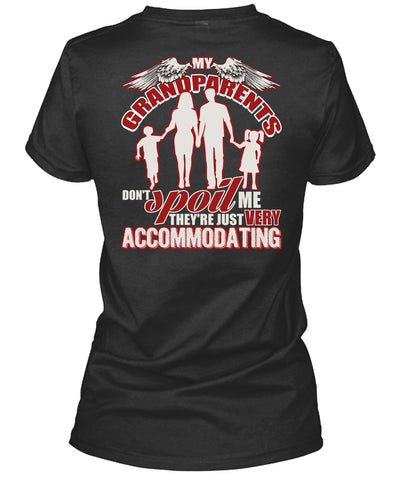 A black t-shirt with the shopify logo