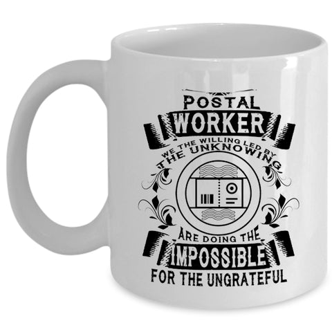 Cool Gift For Postal Worker Coffee Mug, Postal Worker Cup