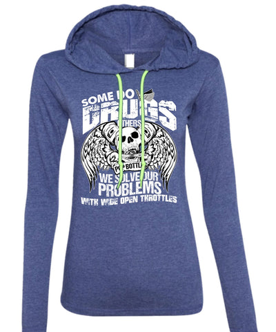 A black t-shirt with the shopify logo