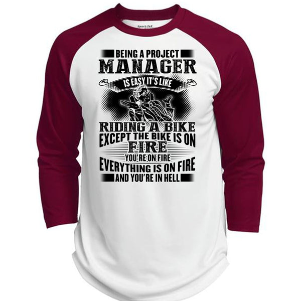 Being A Project Manager T Shirt, I Love Manager T Shirt, Awesome T-Shirts  (Polyester Game Baseball Jersey)