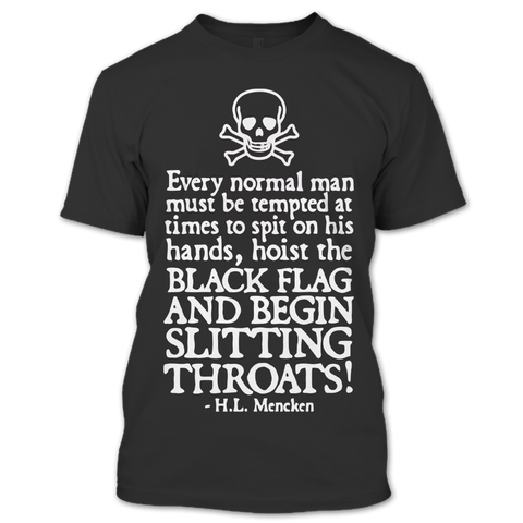 A black t-shirt with the shopify logo