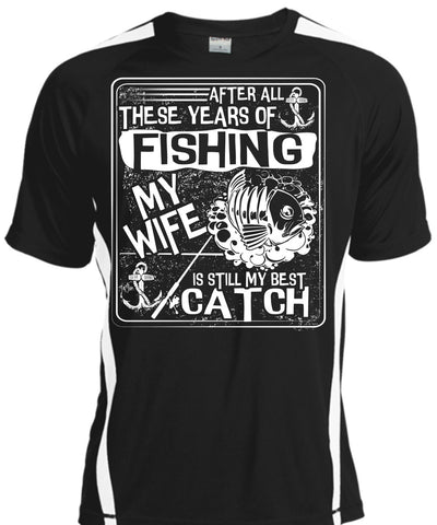 A black t-shirt with the shopify logo