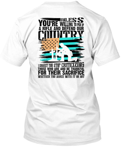 A black t-shirt with the shopify logo