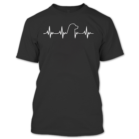 A black t-shirt with the shopify logo