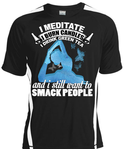 A black t-shirt with the shopify logo