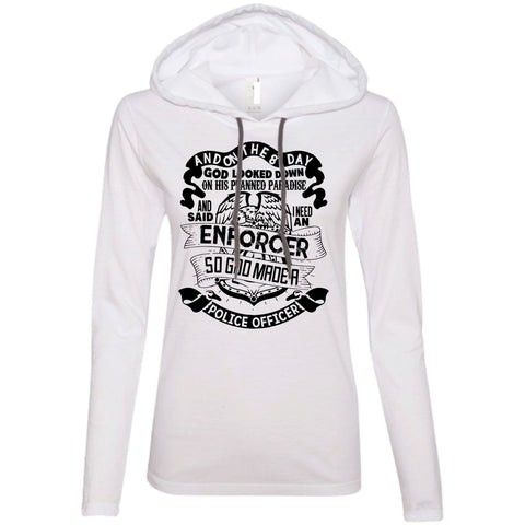 A black t-shirt with the shopify logo