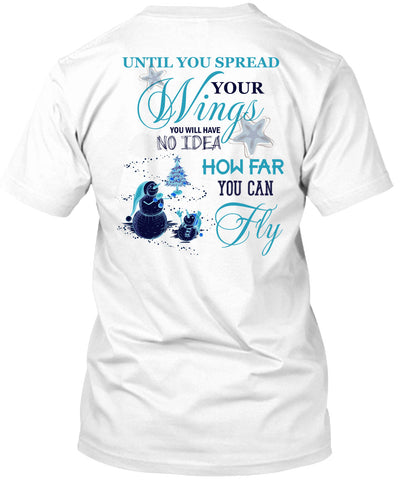 A black t-shirt with the shopify logo