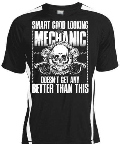 A black t-shirt with the shopify logo