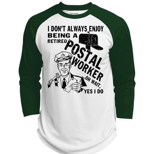 Being A Retired Postal Worker T Shirt, I Love Postman T Shirt, Awesome T-Shirts  (Polyester Game Baseball Jersey)
