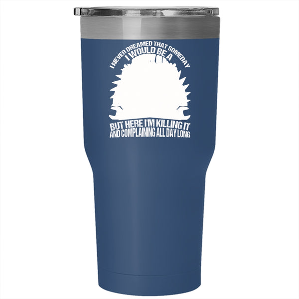 I Would Be A Grumpy Old Mechanic Tumbler 30 oz Stainless Steel, Best Gift For My Grandpa Travel Mug