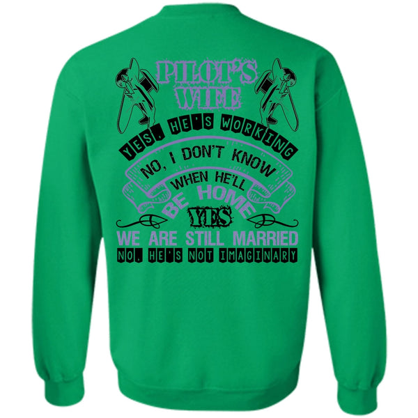 I Love Husband T Shirt, Pilot's Wife Sweatshirt