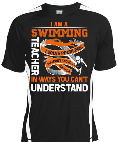 A black t-shirt with the shopify logo