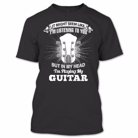 A black t-shirt with the shopify logo