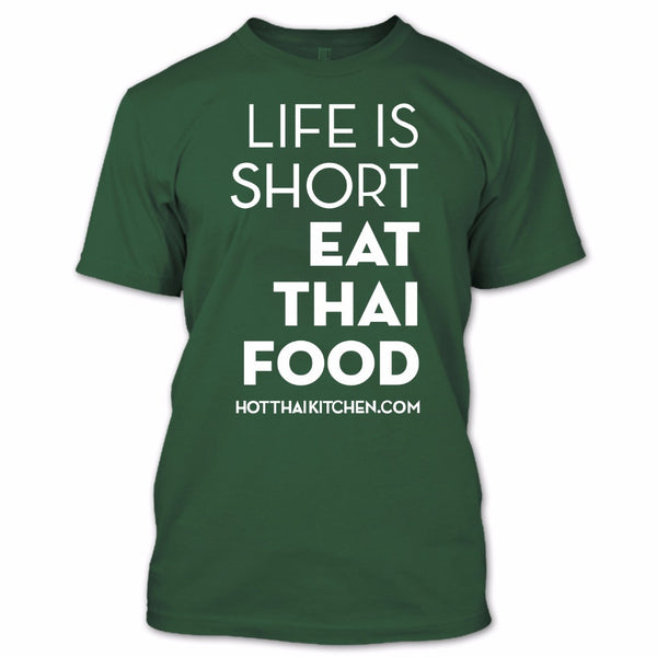 A black t-shirt with the shopify logo