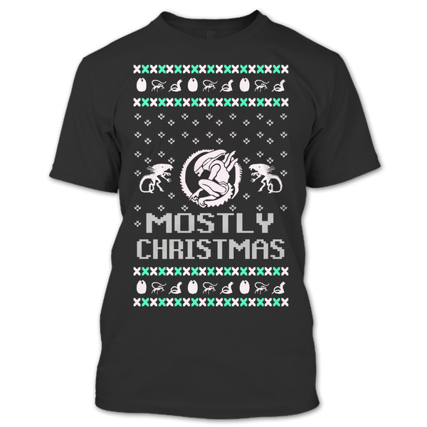 A black t-shirt with the shopify logo