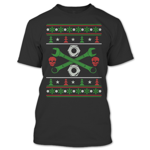 A black t-shirt with the shopify logo