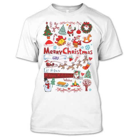 A black t-shirt with the shopify logo