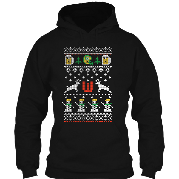 A black t-shirt with the shopify logo