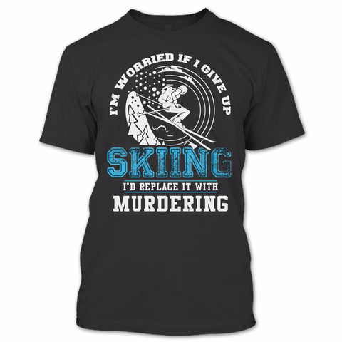 A black t-shirt with the shopify logo