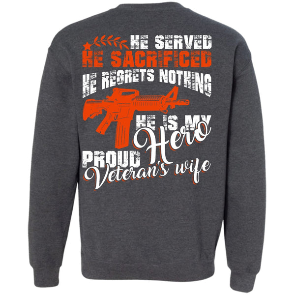 Being A Wife T Shirt, I Love Veteran Sweatshirt