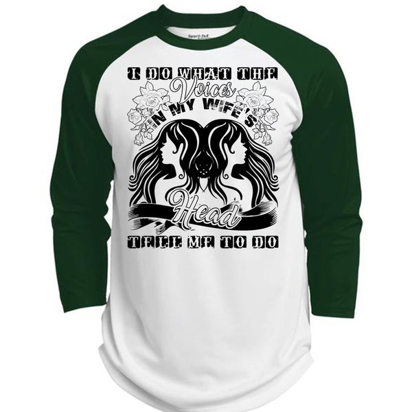 I Do What The Voices In My Wife's T Shirt, Being A Husband T Shirt, Awesome T-Shirts  (Polyester Game Baseball Jersey)
