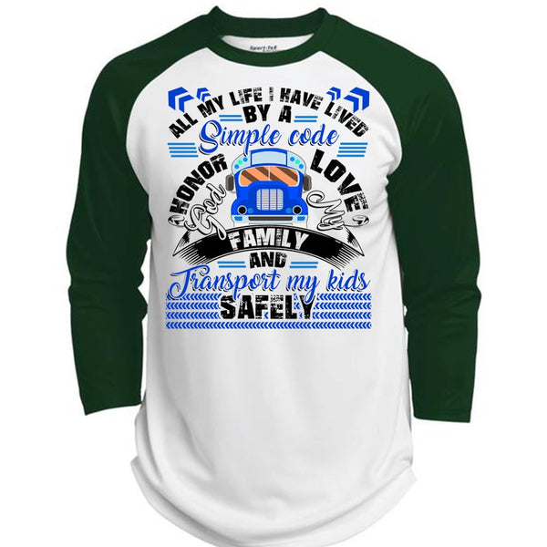 God My Family T Shirt, Transport My Kids Safely T Shirt, Awesome T-Shirts  (Polyester Game Baseball Jersey)