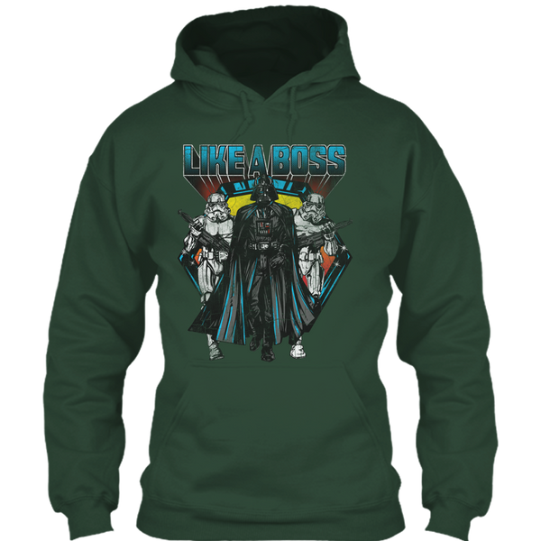 A black t-shirt with the shopify logo