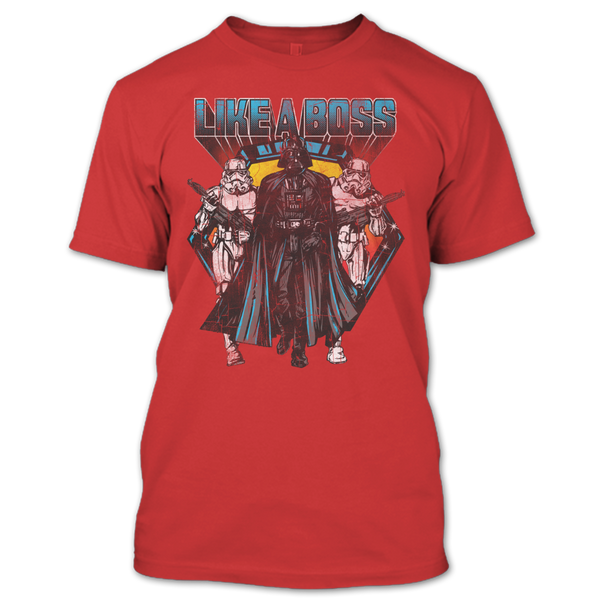 A black t-shirt with the shopify logo