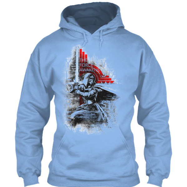 A black t-shirt with the shopify logo