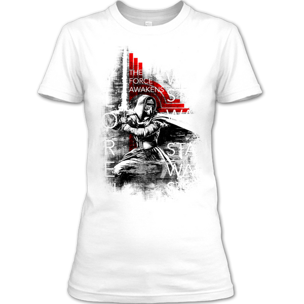 A black t-shirt with the shopify logo