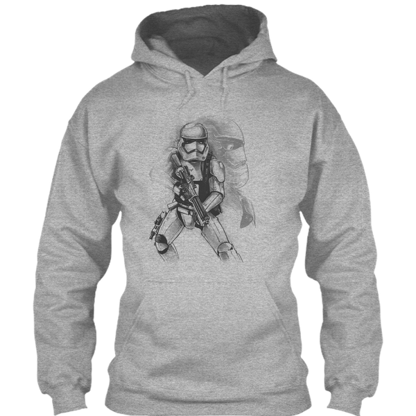 A black t-shirt with the shopify logo