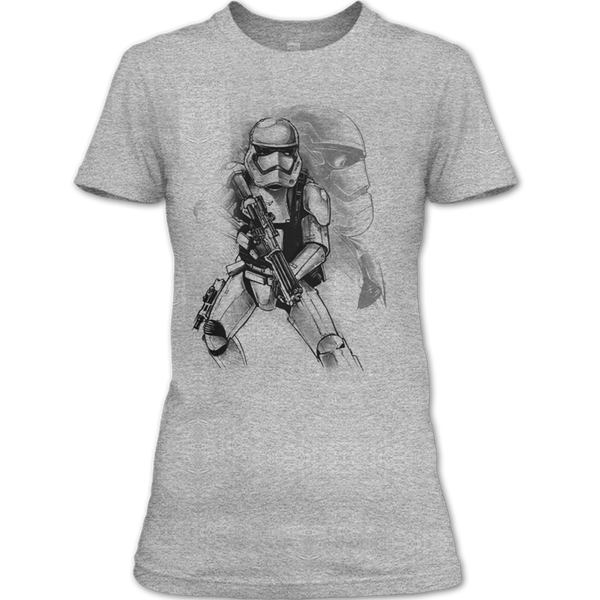 A black t-shirt with the shopify logo