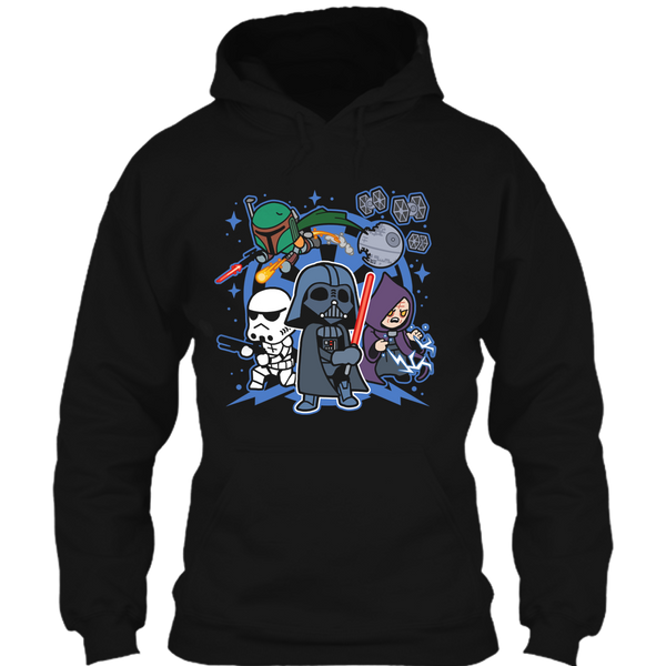 A black t-shirt with the shopify logo