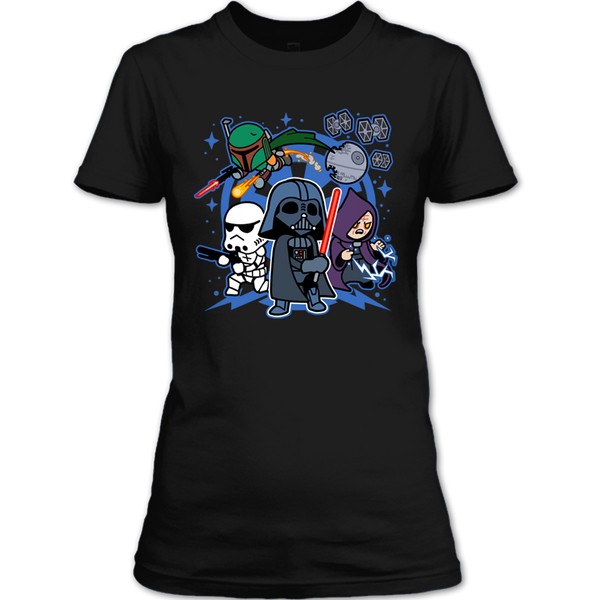 A black t-shirt with the shopify logo