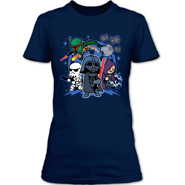 A black t-shirt with the shopify logo