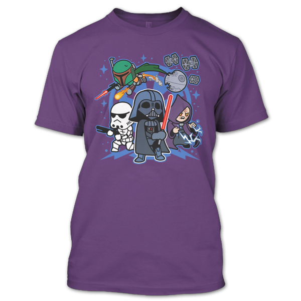 A black t-shirt with the shopify logo