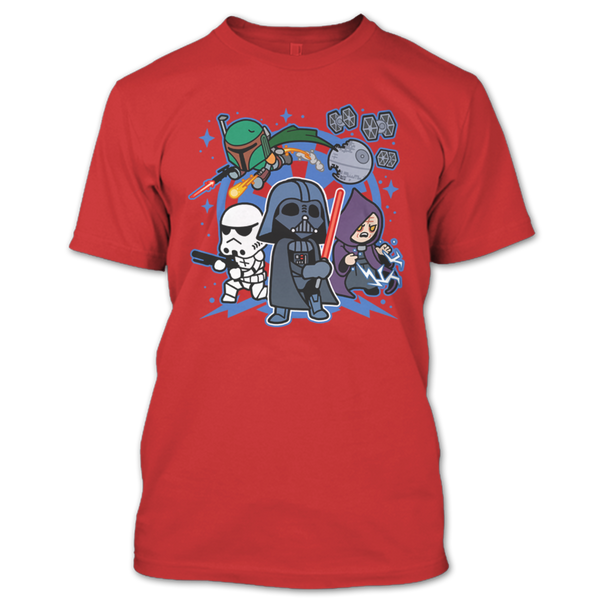 A black t-shirt with the shopify logo