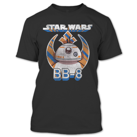 A black t-shirt with the shopify logo