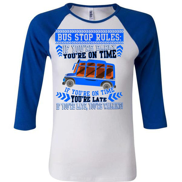 Bus Stop Rules T Shirt, I Love Bus T Shirt, Awesome T-Shirts