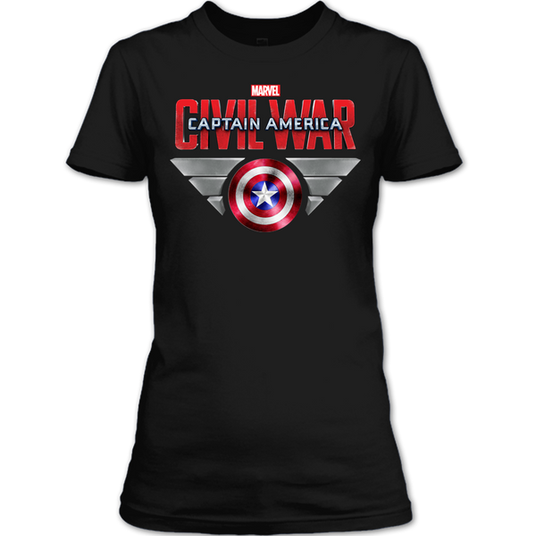 A black t-shirt with the shopify logo