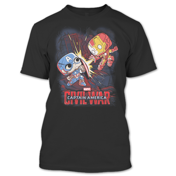 A black t-shirt with the shopify logo