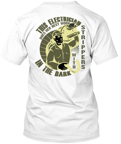 A black t-shirt with the shopify logo