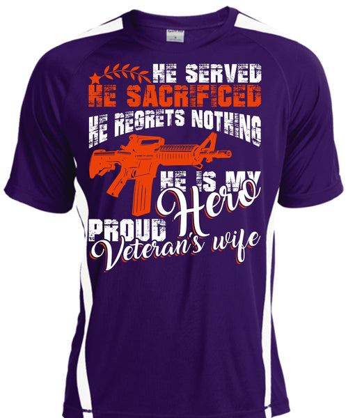Proud Veteran's Wife T Shirt, Being A Wife T Shirt, Cool Shirt