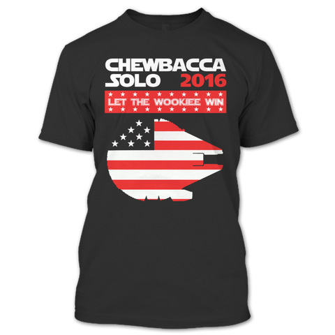 A black t-shirt with the shopify logo