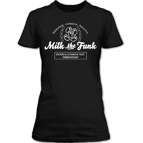A black t-shirt with the shopify logo