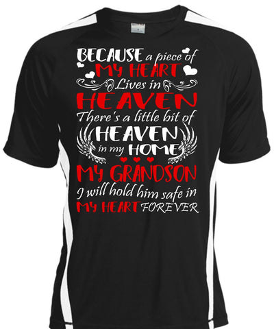 A black t-shirt with the shopify logo