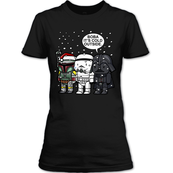 A black t-shirt with the shopify logo